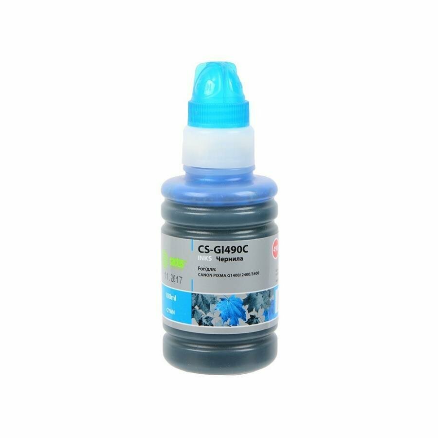 Чернила CYAN 100ML /G1400 CS-GI490C CACTUS