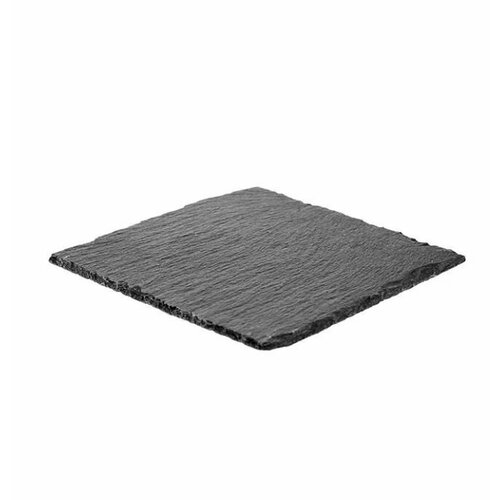 Доска для сервировки и подачи из сланца SUNNEX цвет черный, 200х200х5мм