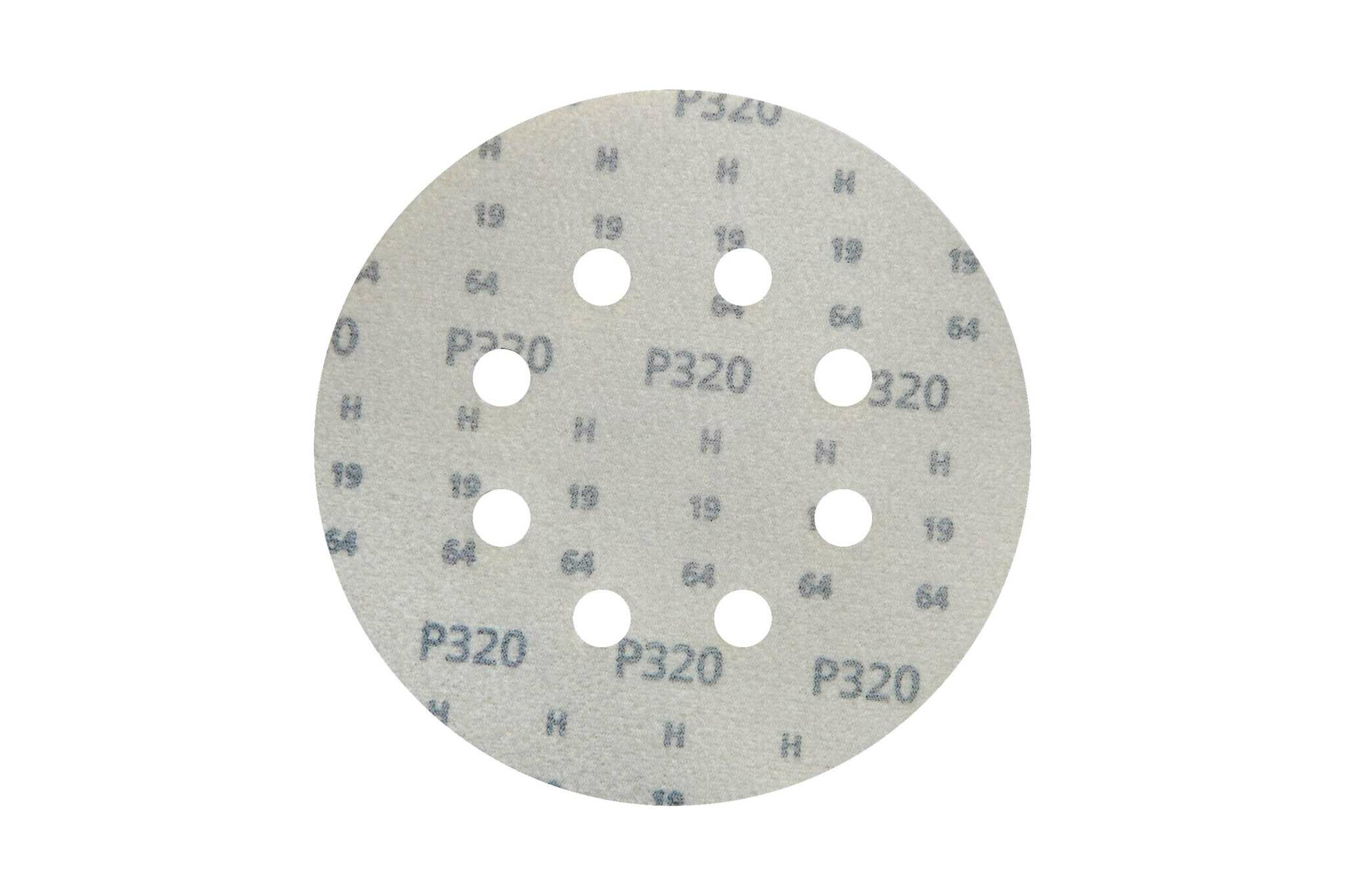 Круг шлифовальный на липучке siaone 1944 (5+1 шт; 125 мм; 8 отверстий; P320) sia Abrasives so6-125-8-320