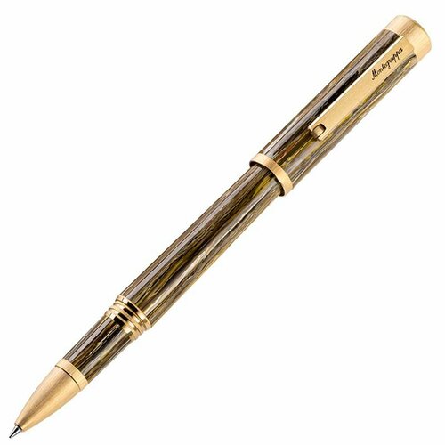 Ручка-роллер Montegrappa Zero Zodiac Capricorn (Козерог) Yellow Gold IP Steel. Артикул ZZ-CP-RB