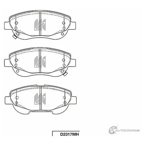 Тормозные колодки компл. KASHIYAMA D2317MH