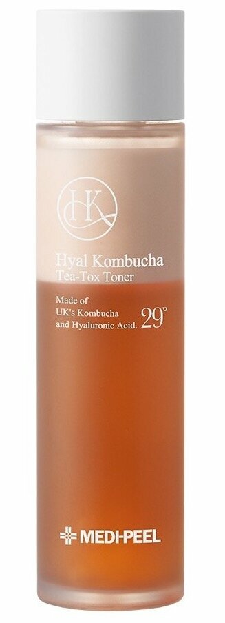 Тонер с комбучей и гиалуроновой кислотой Medi-Peel Hyal Kombucha Tea-Tox Toner, 150 мл
