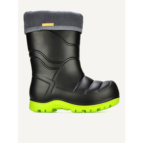 фото Сапоги nordman, размер 30/31, зеленый, черный