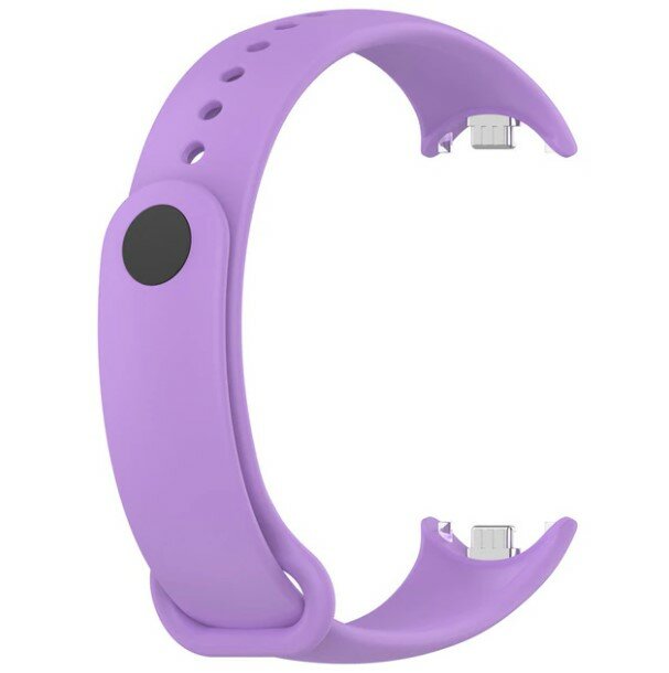 фото Cиликоновый ремешок на руку для фитнес браслета Xiaomi Mi Band 8 / Сменный силиконовый ремешок на часы Сяоми Ми Бенд 8