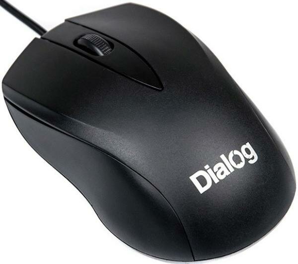 Мышь проводная Dialog MOC-15U чёрный USB