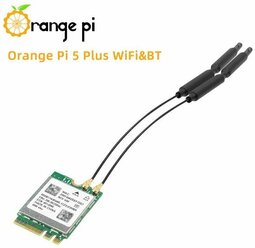 Беспроводной модуль для Orange Pi 5 Plus Wi-Fi (wifi) 6 + Bluetooth 5.0 / плата расширения