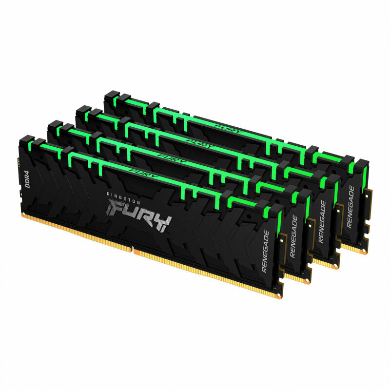 Оперативная память KINGSTON DDR4 64Gb (4x16Gb) 3200 MHz pc-25600 FURY Renegade RGB (KF432C16RB1AK4/64)