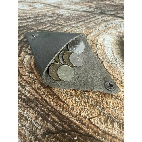 Монетница , фактура гладкая, серый