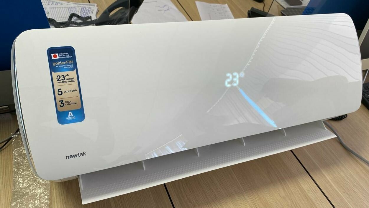 Сплит система Newtek NT-65CHB12 (40 кв.м) | Кондиционер Newtek 12 | Компрессор Toshiba, А класс, LED диспей, 5 скоростей, GOLDEN FIN
