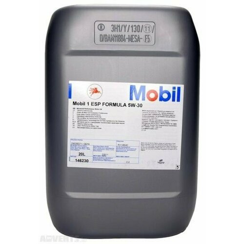 Моторное масло MOBIL 1 ESP FORMULA 5W-30 20 л 153390