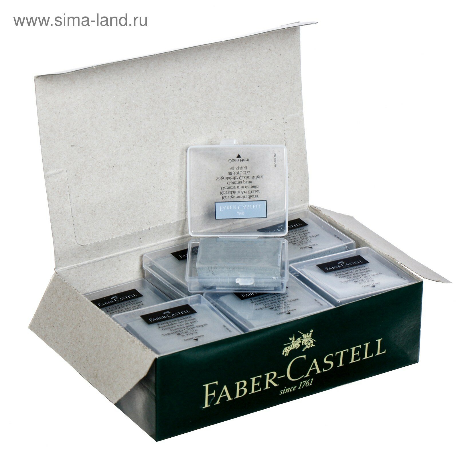Ластик-клячка для растушевки Faber-Castell 1272 серый. в индивидуальной упаковке 1986275