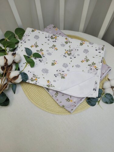 Изображение товара Пеленки непромокаемые "Овечки", 2шт 70х100см