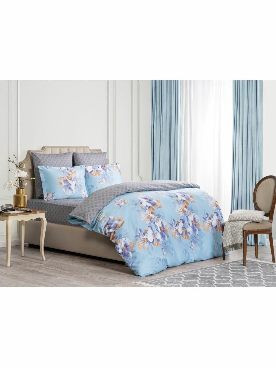 фото Простыня на резинке хлопок-сатин