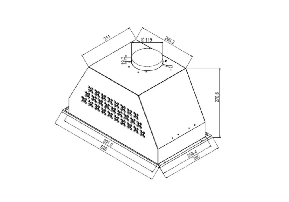 DeLonghi Вытяжка в подвесной шкаф DeLonghi COSETTA 510 BB - фотография № 15