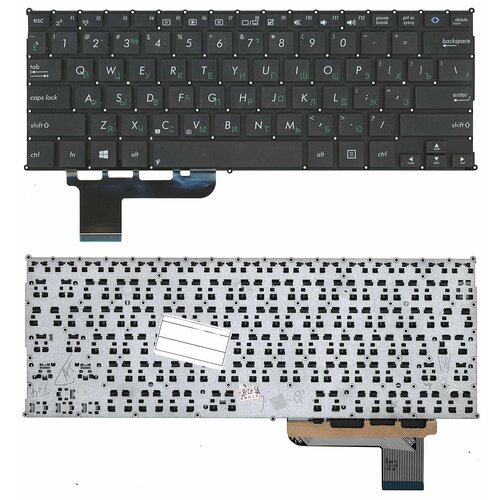 Клавиатура для ноутбука Asus S201 S201E X201 X201E черная клавиатура для ноутбука asus 0knb0 1122ru00