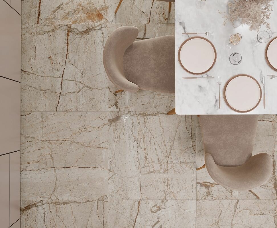 фото Керамогранит Laparet Pulsar Beige 80х80 Карвинг 1,92 м2; ( 3 шт/упак)