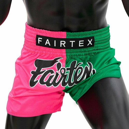 Шорты Fairtex, размер L, розовый, зеленый