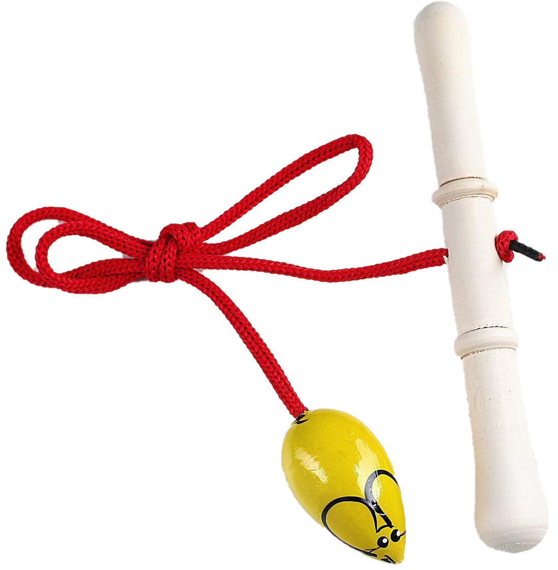 Деревянная игрушка "Достань мышку", подвижная детская игра на развитие ловкости и координации движений