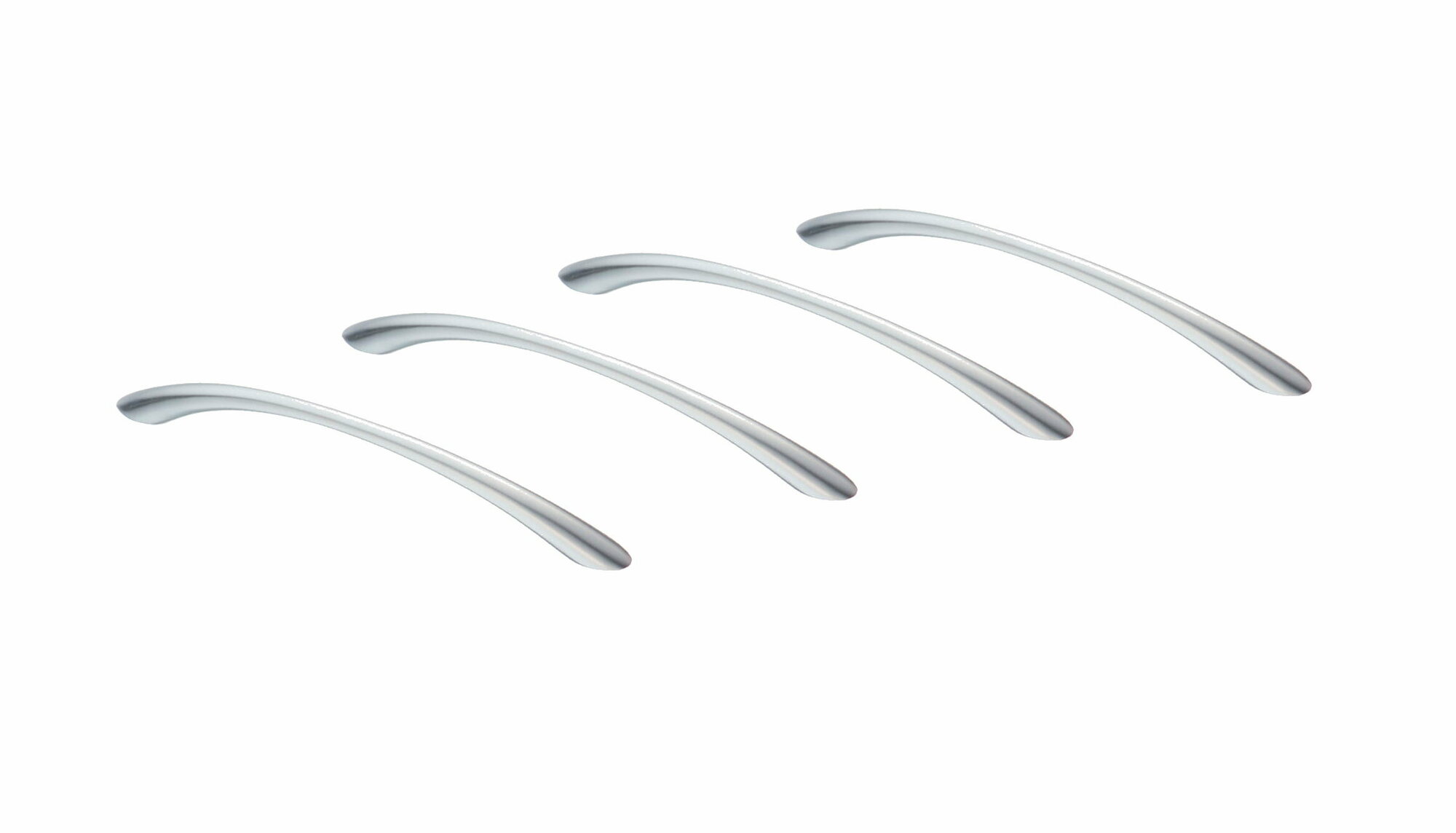 фото Ручка-скоба Inred 9190 96 мм матовый хром, ручка для шкафов, комодов, для кухонного гарнитура, для мебели