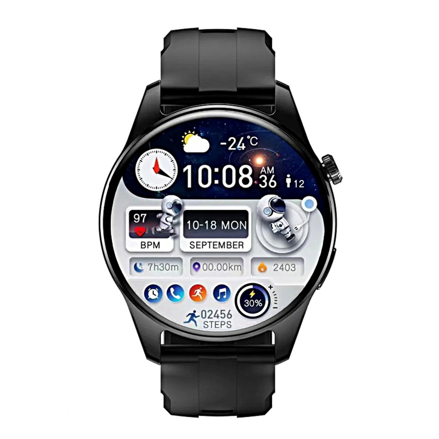 Умныеарт часы HK4 HERO Premium Smart Watch AMOLED iOS Android 2 ремешка