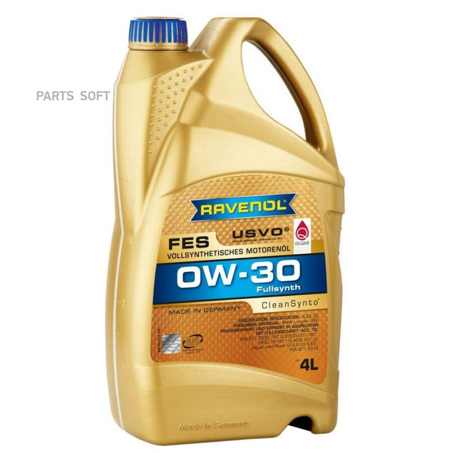 Моторное Масло Ravenol Fes Sae 0W-30 (4Л) New Ravenol арт. 4014835842755