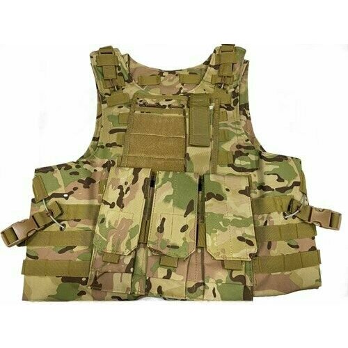 Жилет тактический plate carrier с подсумками molle VT-8344 мультикам жилет тактический plate carrier с подсумками molle vt 8344 od