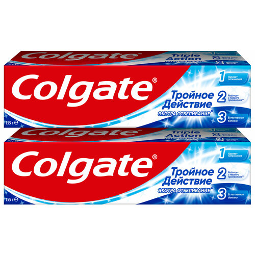 Зубная паста COLGATEЮ Тройное действие, Натуральная мята, 100 мл, 2 шт.