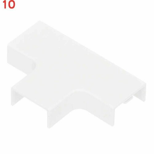 Угол Т-образный для кабель-канала КМТ 20х10 мм белый Элекор (2 шт)