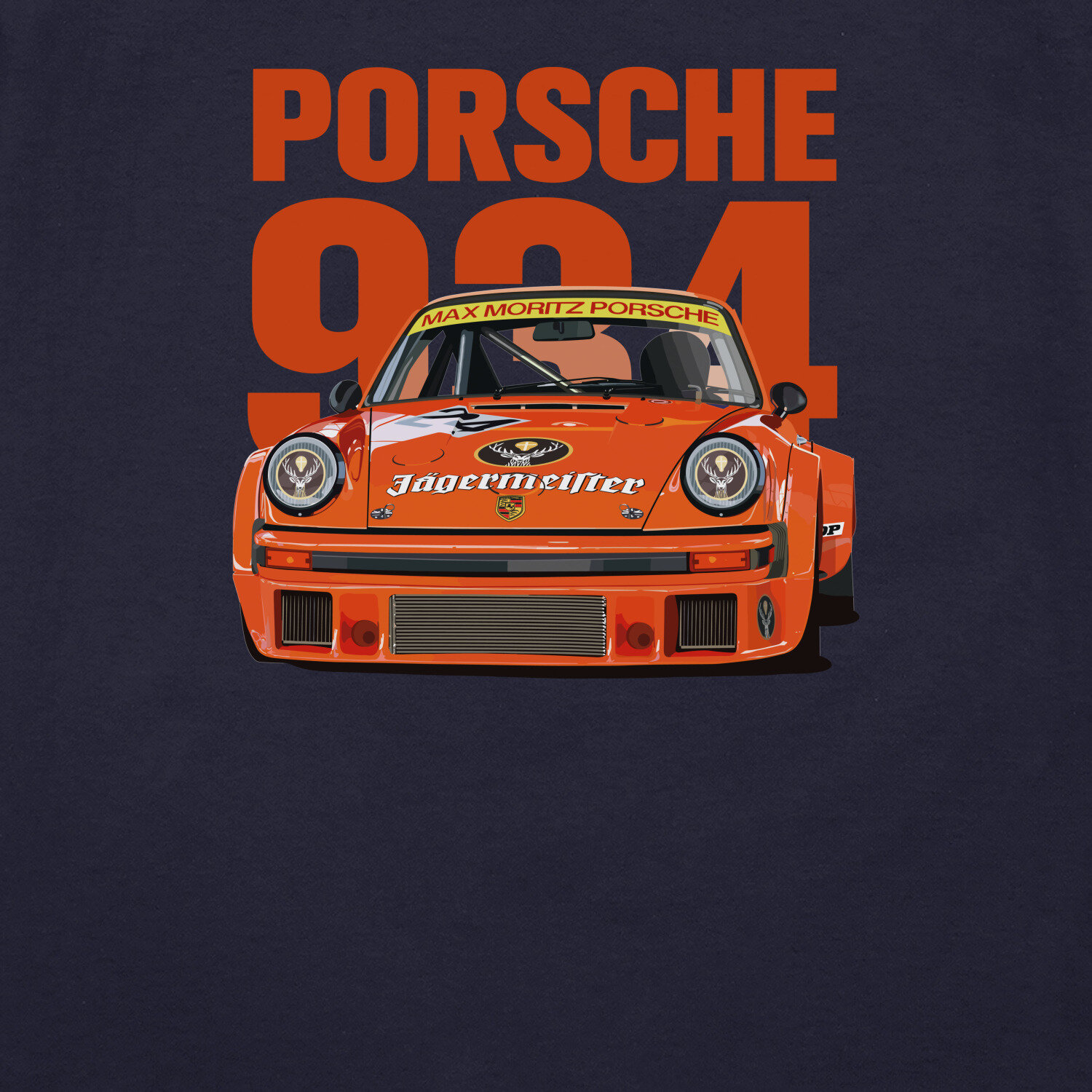 Мужская футболка «PORSCHE 934» — фото 1