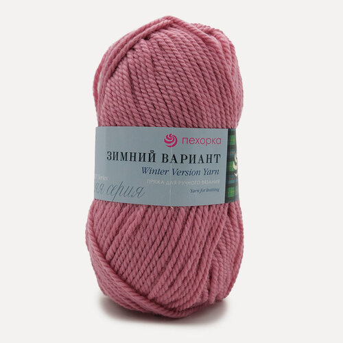 Изображение товара Пряжа для вязания Пехорка 'Зимний вариант' 100г, 100м (шерсть, акрил объемный) (85-Розовая дымка), 10 мотков