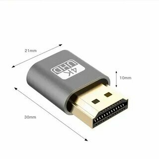 Адаптер HDMI для беспроводного подключения к телевизору Эмулятор для майнинга HDMI-4K UHD