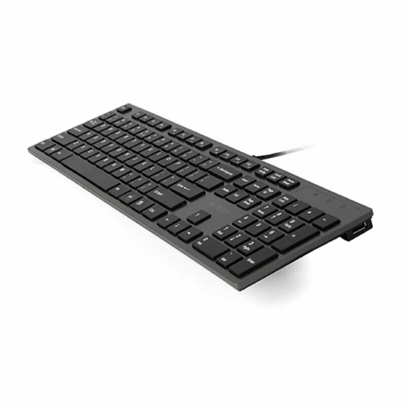 A4Tech Клавиатура A4 KV-300H, серый/черный USB slim — фото 1