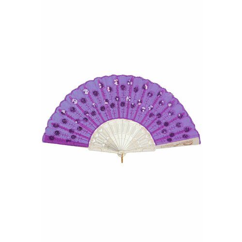 Веер складной тканевый/23 см/для шоу или танца