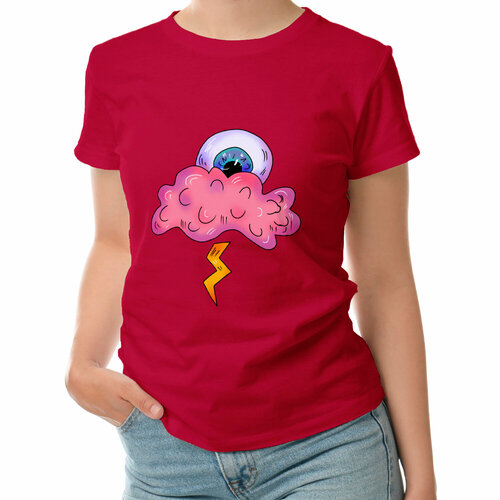 фото Футболка roly, размер s, красный