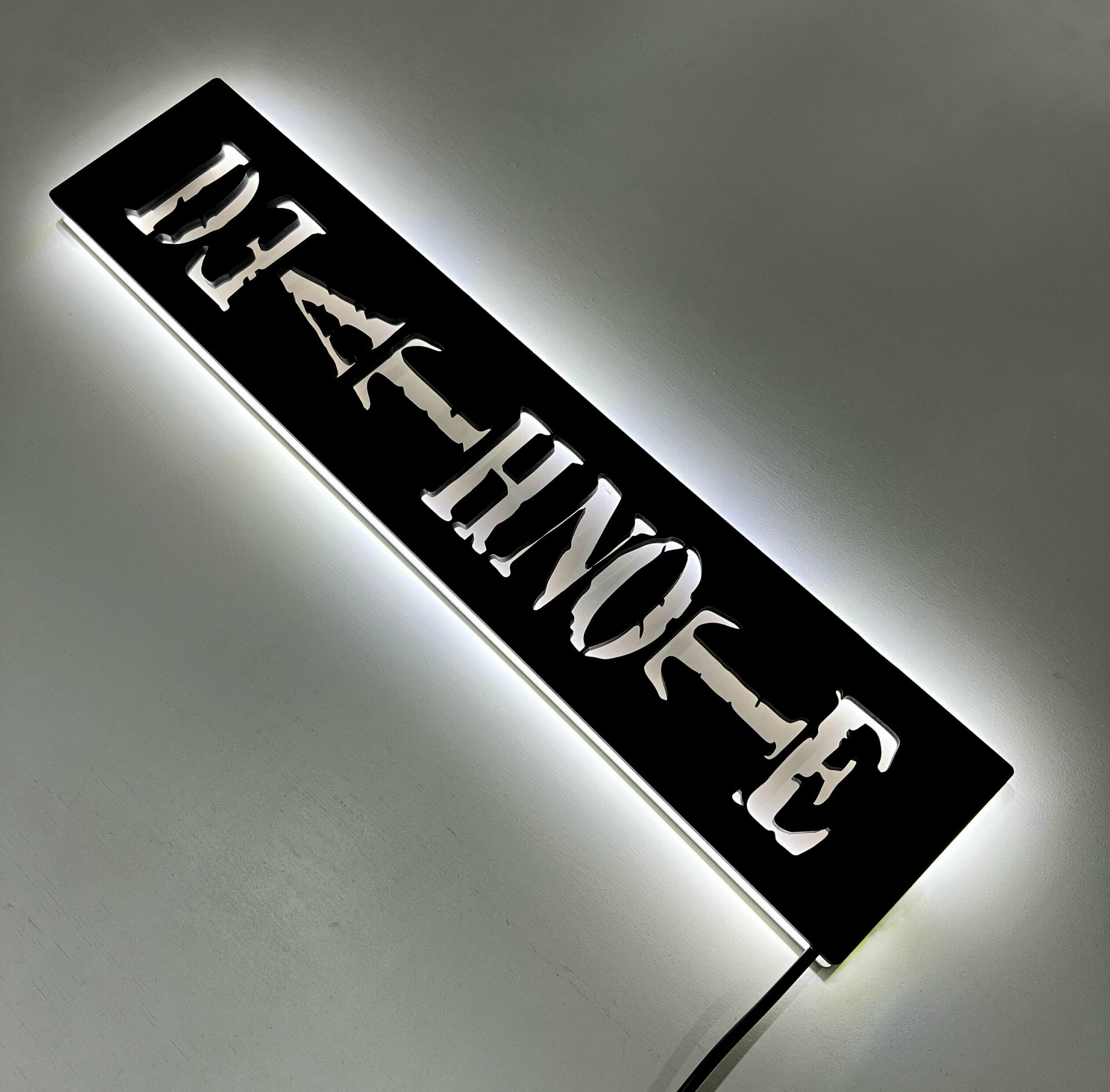 Настенный светильник Death Note, ночник аниме Тетрадь Смерти - фотография № 3
