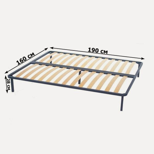 Изображение товара Основание для кровати разборное 160 х 190 см, Dream, березовые ламели