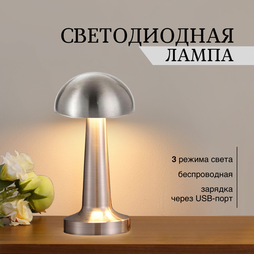 Лампа настольная светодиодная беспроводная светильник usb