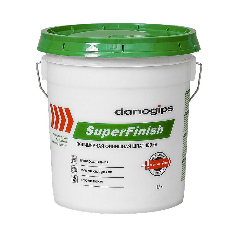 Шпатлевка DANOGIPS SuperFinish, белый, 28 кг