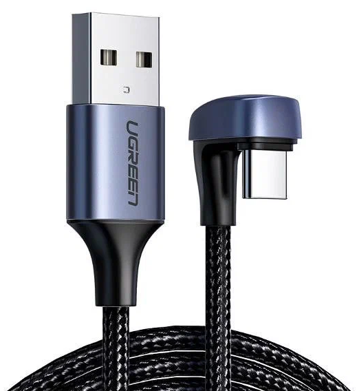 Кабель UGreen US311 USB-A - USB-C, 2 м, 1 шт, black