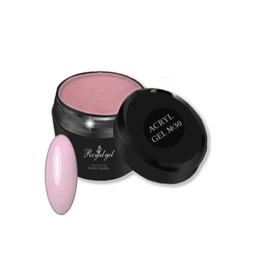 Полигель для наращивания ногтей камуфлирующий с шиммером Royal-gel ACRYL CAMOUFLAGE DIAMOND 30 5 мл.