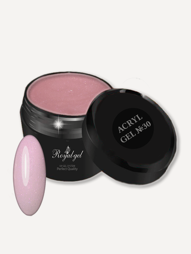 Изображение товара Полигель для наращивания ногтей камуфлирующий с шиммером Royal-gel "ACRYL CAMOUFLAGE DIAMOND" 30 15 мл.