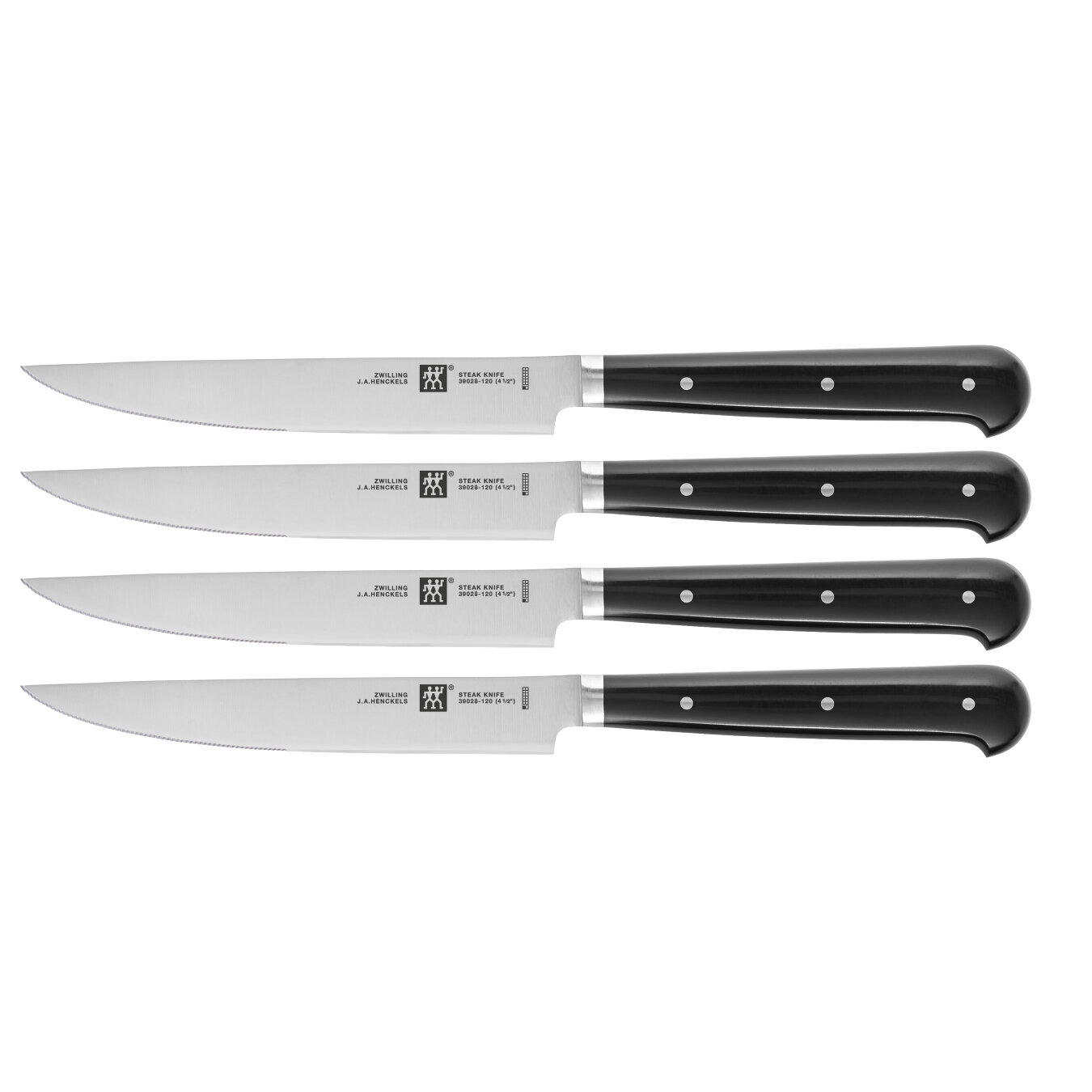 Набор стейковых ножей 4 пр. (с зубчатой кромкой) ZWILLING 39029-002