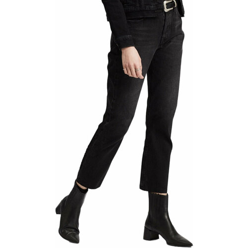 фото Джинсы зауженные levi's 501 crop, размер w32/l26, черный