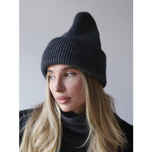 фото Шапка бини ramaduelle, размер 55-58, серый