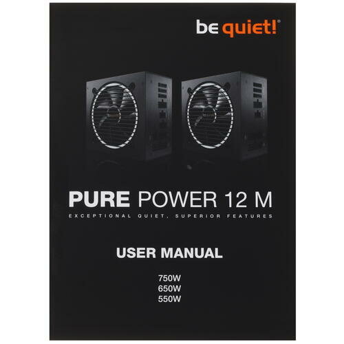 Блок питания ATX Be quiet! BN343 750W, 80 PLUS Gold, 120mm fan, semi-modular (ATX 12V 3.0) - фото №8