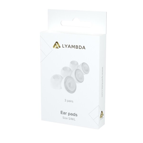 Запасные амбушюры Lyambda, для AirPods Pro, белый [e-pro-wt] Noname - фото №4