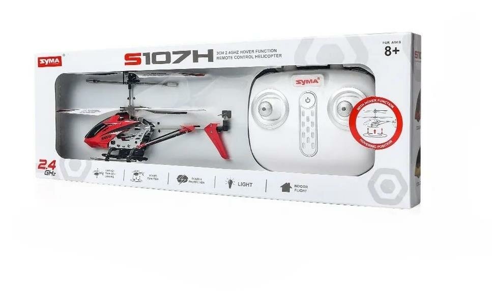 Вертолет SYMA S107Н с датчиком высоты (red/yellow)