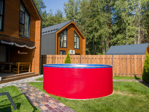 Изображение товара Бассейн каркасный морозоустойчивый 250 х 125 см круглый Лагуна, Рубиново-красный