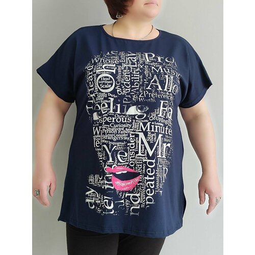 фото Футболка ниро, размер 74, синий