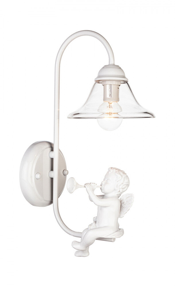 Бра ESCADA Angel 10169/1A E14 60Вт прованс белый металл стекло